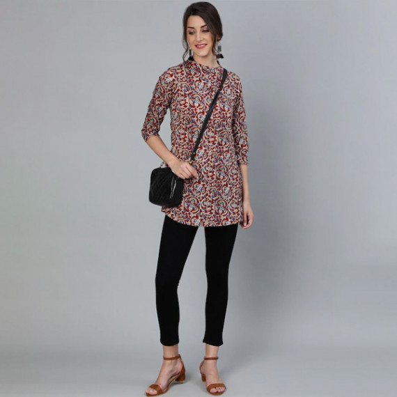https://www.facemarshal.com/vi/products/womens-maroon-cream-coloured-printed-tunic